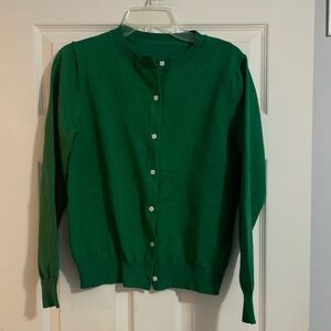 NWOT Kelly green cardigan